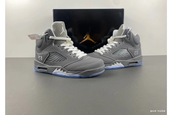 136027-005 136027-005 5   Grey' 'Wolf Retro Jordan  0323